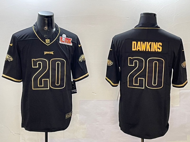 Men 2026 Philadelphia Eagles #20 Dawkins black Nike Limited NFL Jersey 003-0
